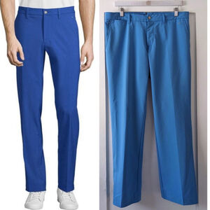 J.Lindeberg | Men's Ellott Slim Fit Stretch Golf Pants in Blue